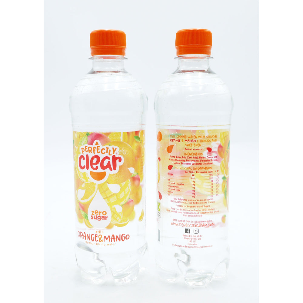 Perfectly-Clear-Still-Orange-_-Mango-Flavour-Spring-Water-500ml. Perfectly-Clear-Still-Orange-_-Mango-Flavour-Spring-Water-500ml.